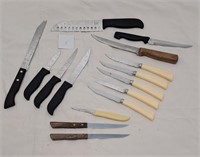Lot of Kitchen Knives Quickut, Sheffield, etc