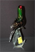 Murano Art Glass Parrott 14"