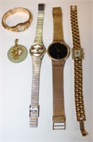 4pc Vintage Watches (2) Bulova, Seiko, Piaget