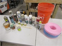 bucket & all paint & items