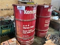 Lot of Two Kendall oil barrels 120 lb