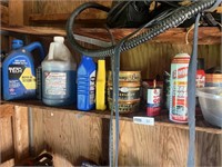 SHELF OF LUBES AND OILS