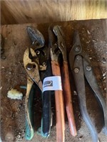 ASSORTED PLYERS AND SHEARS