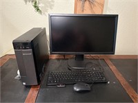 Viewsonic monitor and Lenovo Computer tower