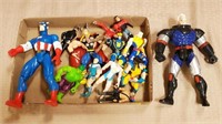 Tray Lot of Marvel & Assorted Action Figures