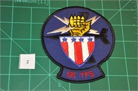121 Tactical Fighter Sq USAF Military Patch 1970s