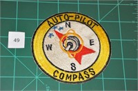 Auto-Pilot Compass Military Patch 1960s