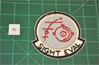 Sight Eval US Military Patch 1960s