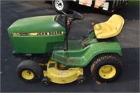 1986 John Deere 165 Hydro lawn tractor, Kawasaki F