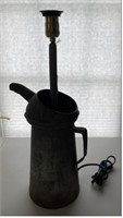 Handmade Oil Can Lamp