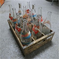 Wooden A-Treat Beverage Crate w/ Bottles