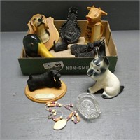 Tray Lot of Scotty Dog Figurines & Others