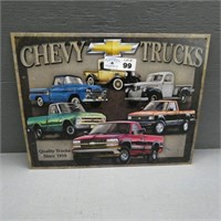Metal Chevy Truck Sign