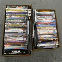 (2) Boxes of DVD's