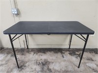 4 Foot Black Folding Table