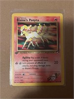 Pokemon Blaine's Ponyta 1st edition Card