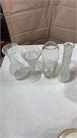 Medium Vase Lot - Crackle Glass and More
