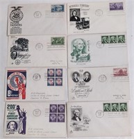 Lot Of 15 1953-1954 First Day Issue Covers