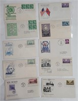 Lot of 10 First Day Covers 1945-1947