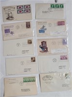 Lot of 10 First Day Covers 1939-1945