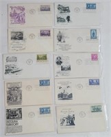 Lot of 10 First Day Covers 1949-1951