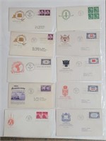 Lot of 10 FIrst Day Covers 1944-1945