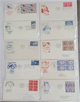 Lot of 10 FIrst Day Covers 1957-1958