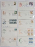 Lot of 10 FIrst Day Covers 1958-1964