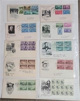 First Day Cover Lot of Full Pane Covers