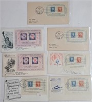 7 Postal Commemorative Sheet First Day Covers
