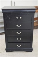 Black Chest of Drawers w/ 5 Drawers