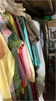Vintage Clothing on Back Rack with Hangers