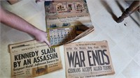 1924 CALLANDER/ WAR ENDS NEWS PAPERS