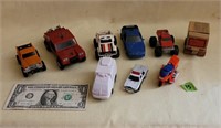 9 Miscellaneous Plastic, Metal or Wood Vehicles
