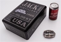 Boîte en métal et boucle de ceinture Jack Daniels
