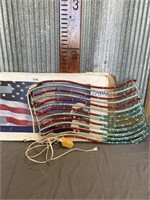 AMERICAN FLAG MOTION ROPE LIGHT, UNTESTED