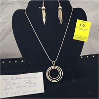 Tritone Necklace & Earring Set