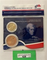 US Mint Pres $1 & Spouse Medal-Jackson