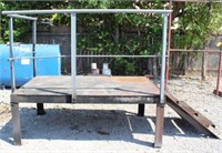 Steel Equipment Stand, Approx. 9'5"W w/Steps
