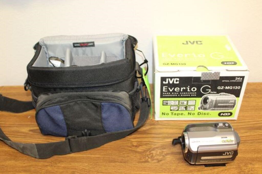 JVC Everio GZ-MG130 Camcorder with Case
