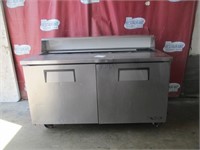 True 2 Door Refrigerated Prep Table 60" Model TSS