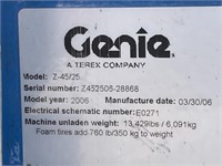 2006 Genie Z-45/25 Articulating Boom Lift