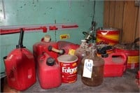 gas cans and jugs