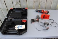 B&D drill, battery and charger