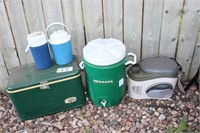 coolers and water jugs