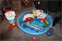 Fisher Price toys & plastic pool