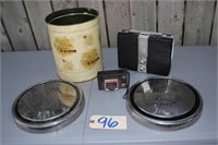 Vintage Panasonic radio, Schwanz tin, Kodak camera