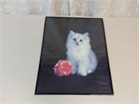 Framed Kitten Kitty Picture Poster 16"x20"