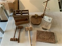 Gavels, antique Cheese Box and More!