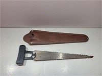 Vintage Pack Saw w/ Leather Case